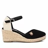 REFRESH - Sandalias con Cuña Mujer Negro - Calzado Cómodo y Versátil - Moda casual - Modelo 17188212 (Talla 40)