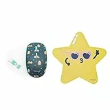 Alfombrilla De Ratón Forma Estrella + Ratón Inalámbrico Dongle USB+USB-C Oso P