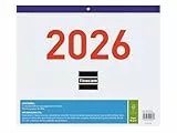 Finocam - Calendario de Pared Números Grandes 2026 Mes Vista Enero - Diciembre (12 meses) | Calendario 2026 | Planificador mensual | Faldilla 2026 - Español