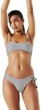 Karl Lagerfeld B.V Ikon Icono Stripe Rio Bottom-Tira Blanca y Negra, S Mujeres