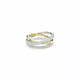 Swarovski Anillo Hyperbola, Tallas mixtas, Blanco, Combinación de acabados metálicos, 52