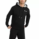 Champion Powerblend Sudadera con Capucha, Black-y08160, XL para Hombre