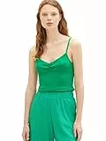 TOM TAILOR Denim 1036615 Camiseta sin Mangas, 17327-Vibrant Light Green, L para Mujer