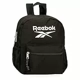 Reebok Boston Mochila Escolar Negro 27x32x10 cms Poliéster 8,64L by Joumma Bags