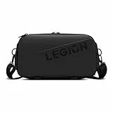 Lenovo Bandolera Legion (Material Impermeable, Múltiples Compartimentos, Bolsillo Lateral Oculto, Correa Ajustable) Color Negro