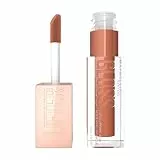 Maybelline New York, Lifter Gloss, Hidratante y Efecto Voluminizador, Cobertura Perfecta, con Ácido Hialurónico, Aplicador XXL para Labios Definidos, Tono Toffee 027, 5.4ml