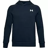 Under Armour Camisa con Capucha de algodón Rival para niño, Color Blanco Academy Onyx (408), 10 años