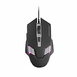 Mars Gaming MM024, Ratón Gaming RGB, Sensor Óptico 4000 dpi, Switches Mecánicos Huano, Iluminación RGB Flow, Ajuste On-The-Fly 1200/2400 / 3200/4000 dpi, Compatibilidad Multiplataforma, Negro