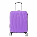 RAYKONG Maleta de Cabina ABS 55x40x20cm (40L) - Maletas de Viaje Pequeñas Ligeras 20 Pulgadas - Morada