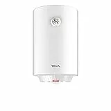 Teka EWH 30 C - Termo Eléctrico de 30 L, Consumo Medio 1-2 personas, Tanque Esmaltado Zafire, con Termómetro y Válvula de Seguridad, Color Blanco