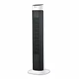 facula - Ventilador de Torre Digital Oscilante Rok 45w | 3 modos | 3 velocidades | Temporizador | Mando a distancia