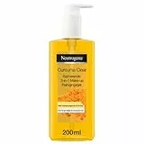 Neutrogena Curcuma Clear Gel micelar calmante 3 en 1 (1 x 200 ml), limpiador facial sin aceite con cúrcuma para piel sensible con imperfecciones, desmaquillante facial resistente al agua