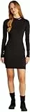 Calvin Klein Vestido Mujer Logo Elastic Milano Manga Larga, Negro (CK Black), M