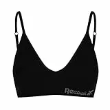 Reebok Mujer Sujetador sin Costuras Negro Pequeño