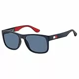 Tommy Hilfiger TH 1556/S, Gafas de Sol para Hombre, Azul (Bl Redwht), 52