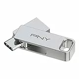 PNY Duo Link de 128GB Unidad Flash Dual USB 3.2 Tipo C para Dispositivos Android y Ordenadores - Almacenamiento móvil Externo para Fotos, vídeos y Mucho más - 200 MB/s
