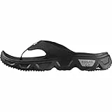 Salomon Reelax Break 6.0 Sandalias Hombre Verano con Entresuela y Plantilla EVA, Ligeras, Cómodas, Suaves y sin Custuras, Confort pies, Black, 46 2/3