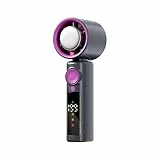 Quorvex Ventilador personal – Turbina plegable Cool Fan portátil, plegable de 1 a 199 velocidades, luz nocturna, pantalla LED, 4000 mAh, para playa, lugar de trabajo, senderismo, dormitorio, patio RV