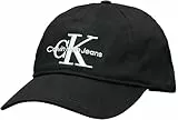 Calvin Klein Gorra de Béisbol para Hombre Monogram Basecap, Negro (Black), Talla Única