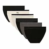 Dim Pack De Bragas Les Pockets Cotton Stretch Mujer x6, Multicolor, L