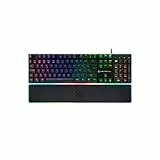 NEWSKILL Gungnyr Pro Teclado Gaming optomecánico RGB Full Layout Gateron Red hotswap reposamuñecas Aluminio Negro