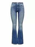 Only Onlblush Life Mid Flared BB Rea1319 Noos Vaqueros, Azul (Medium Blue Denim), L / 30L para Mujer