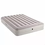 Intex, Colchón Hinchable Doble, Prestige Mid-Rise, 152x203 cm, Fiber-Tech, Cómodo y Estable, Superficie Suave y flocada, Hinchador eléctrico Incluido, Cama Inflable, Colchones inflables (64179)