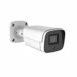 WiTi Cámara IP PoE de 5MP, cámara Bala de vigilancia de Seguridad con micrófono de Audio, detección de Movimiento de Lente de Gran Angular de 2.8 mm,Metal sólido IP66