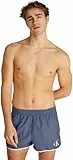 Calvin Klein Bañador Hombre Short Runner con Cintura elástica, Azul (Grisaille), M