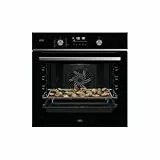 AEG Horno Multifunción OS6PB511AB, 71L, Bandeja AirFry, 9 Funciones, 45 Programas, Grill, Cocción Multinivel, Wifi, Sonda Térmica, Carriles Telescópicos, Limpieza Pirolítica, Pantalla LED, Negro