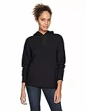 Amazon Essentials Sudadera con Capucha y Corte Regular de Felpa Francesa (Disponible En Tallas Grandes) Mujer, Negro, M