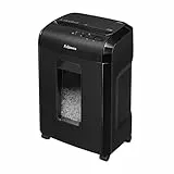 Fellowes 10M - Trituradora de Papel, microcorte, destruye hasta 10 Hojas, destructora de Papel Uso Personal, Papelera 19L, Nivel de Seguridad DIN-P5, con Bloqueo de Seguridad, Color Negro