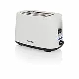 Tristar Tostadora, 2 ranuras, 7 niveles de tostado, accesorio para panecillos, funciones de descongelación, elevación, centrado y desconexión, blanco, BR-1055