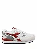 Diadora N.92, Zapatillas Deportivas Hombre, White Chili Pepper, 44 EU