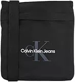 Calvin Klein Bolso bandolera Hombre Sport Essentials Flatpack con logotipo, Negro (Na Black), Talla Única