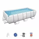 Power Steel™ 13'3' x 6'7' x 39.5'/4.04m x 2.01m x 1.00m Rectangular Pool Set