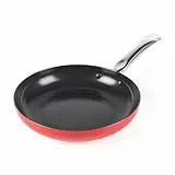 Sartén Russell Hobbs Riviera de 24 cm – Revestimiento Antiadherente Cerámico, Libre de PFAS, Aluminio Prensado, Apta para Horno hasta 220ºC, Apta para Inducción, Tortita, Huevo, Tortilla