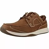 Clarks Sailview Lace, Zapatillas Hombre, Marrón (Light Tan Nubuck), 41 EU