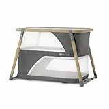 kk Kinderkraft SOFI Cuna bebé con colchón 4 en 1, Cuna de viaje, Parque infantil, Función mecedora, Plegable en 5 segundos, Buena Circulación de Aire, Bolsa de viaje, Gris