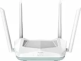 Router D-Link R15 EAGLE PRO AI AX1500, Wi-Fi 6 1500 Mbps, WiFi Mesh Inteligente, Optimizador tráfico, Roaming, Puertos Gigabit, Control Parental desde app, WPA3, Control Voz Alexa/Google