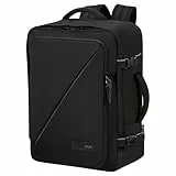 American Tourister Take2Cabin, bolsa de cabina Easyjet 36 x 20 x 45 cm, 38 L, 0,70 kg, equipaje de mano, mochila de avión M para subasientos, negra (negra)