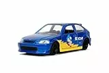 Jada Toys Sonic The Hedgehog Auto Honda Civic Type-R 1997 (13,5 cm) - Modelo de Coche de Metal con Puertas de Apertura, vehículo de Juguete para Fans y niños a Partir de 8 años