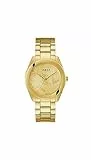 GUESS Reloj de pulsera de acero inoxidable para mujer en tono dorado (modelo: GW0606L2), Dorado, Moderno