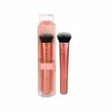 Real Techniques Brocha de maquillaje facial Expert, para bases líquidas y en crema, colorete y bronceador, 1 unidad