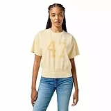 Wrangler SS Sweatshirt Sudadera, Banana Crepe, S para Mujer