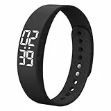 Fierudeng Pulsera Deportiva | Pulsera Inteligente Monitor de Actividad,Reloj Impermeable Podómetro para Correr Ejercicio Hombres Mujeres Calorías