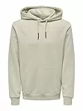 ONLY & SONS ONSCERES Hoodie Sweat Noos Sudadera con Capucha, Forro Plateado, XL para Hombre