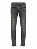 Only & Sons Slim fit Jeans Onsloom Mid Rise Slim Fit Jeans Black Denim 36 32 Black Denim