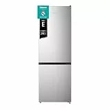 Hisense RB372N4ACE - Frigorífico Combi, Eficiente Clase E, Capacidad 292 L con 180 cm Alto, Cajón Verduras, 4 Estrellas Congelador, Puerta Reversible, Silencioso 39dB, Color Acero, Inox