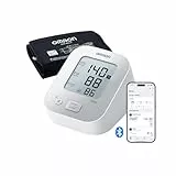 OMRON X2+ Connect - Tensiómetro de brazo - Indicador de hipertensión y detección de latido irregular - Conexión Bluetooth - Memoria de hasta 30 lecturas - Validado clínicamente-Garantía 5 años-22-42cm
